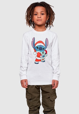 T-Shirt 'Lilo And Stitch - Christmas' ABSOLUTE CULT en blanc : devant