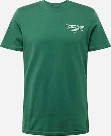 Tommy Jeans Shirt 'Essentials' in Green: front