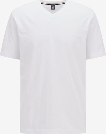 BOSS Black Тениска 'Tilson' в бяло: отпред