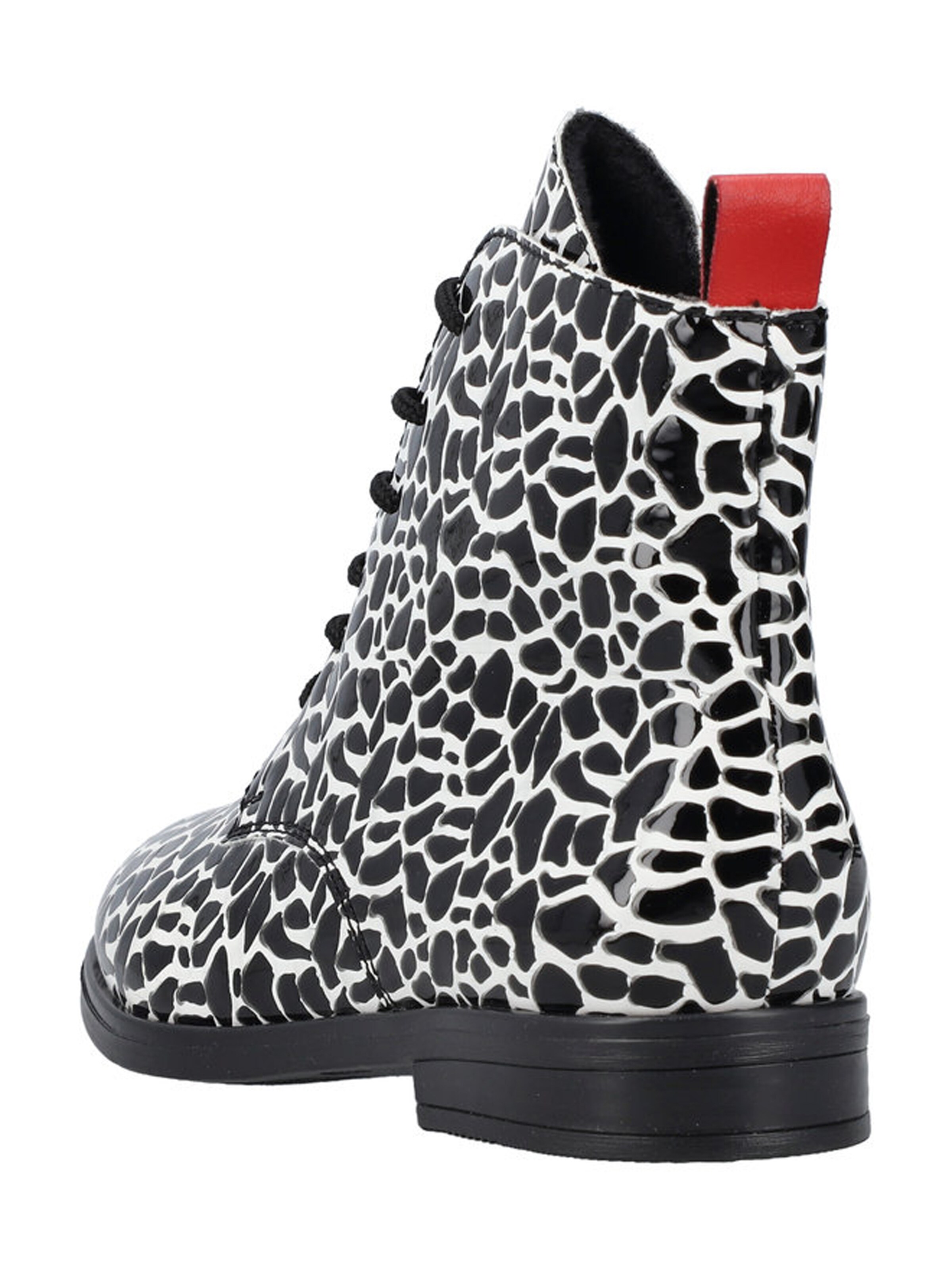 Rieker Lace-Up Ankle Boots in Black