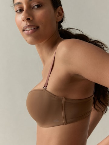 self. T-Shirt BH in Braun