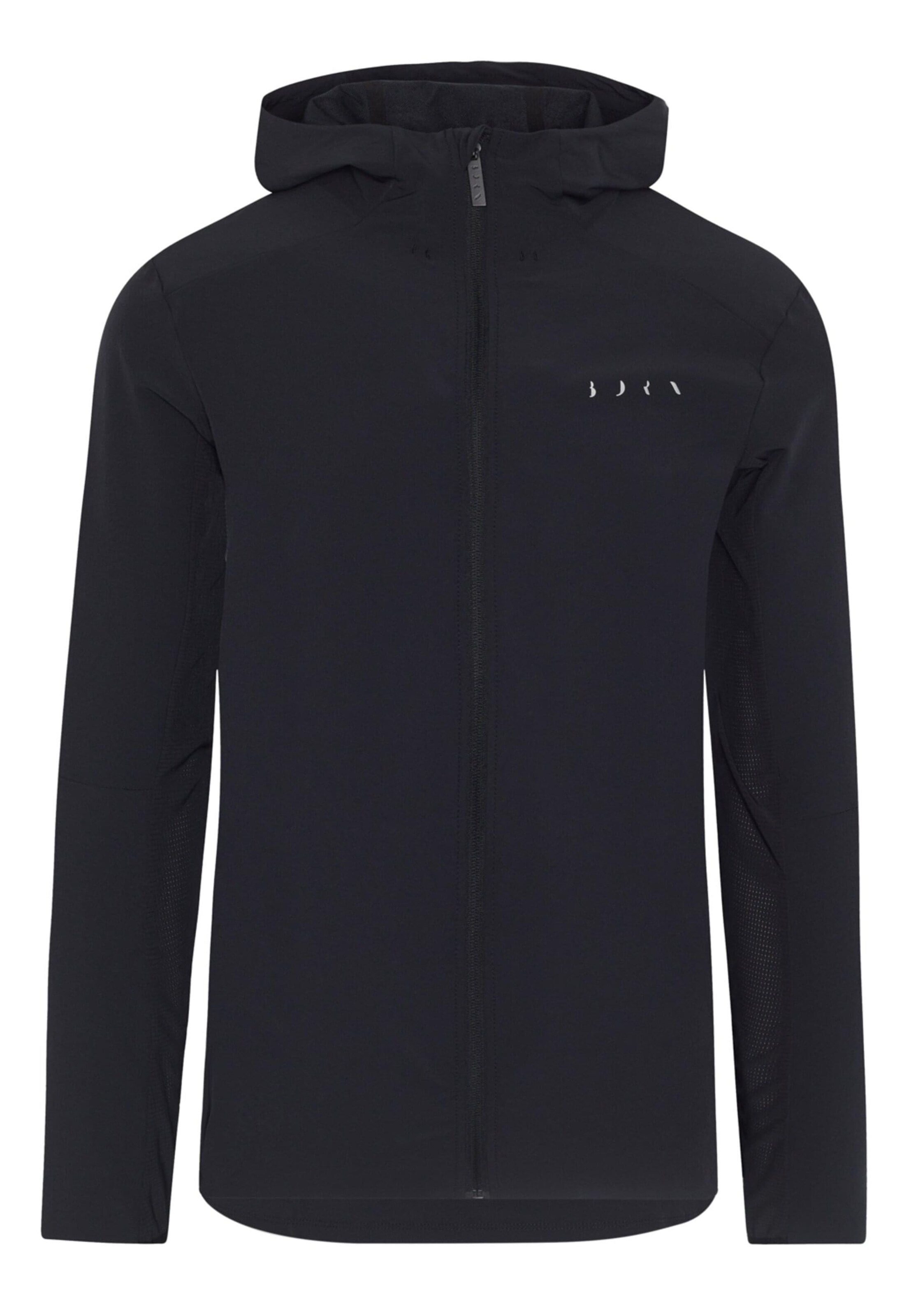 Born Living Yoga Sportjacke 'Sittang' in Schwarz: Vorderseite