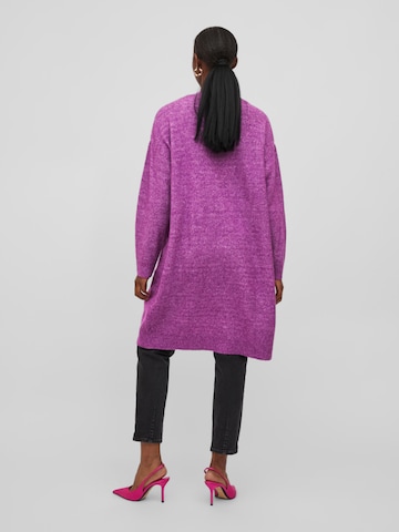 VILA Knit Cardigan 'ELLA' in Purple