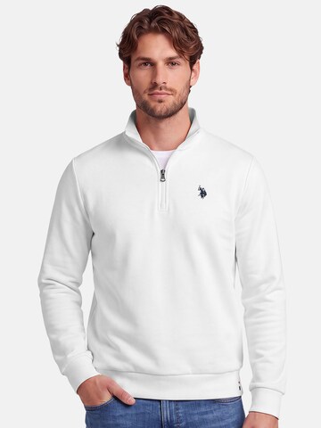 U.S. POLO ASSN. Sweatshirt in White: front