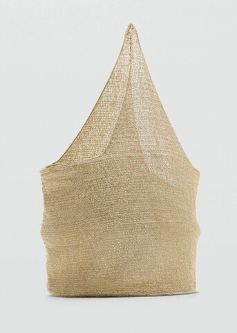 MANGO Shopper in Gold