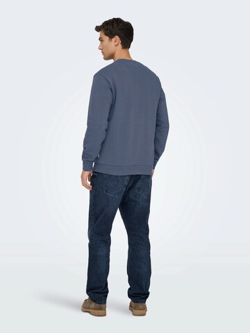 Only & Sons - Ajuste regular Sudadera 'ONSceres' en azul