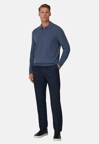 Sweat-shirt Boggi Milano en bleu : devant