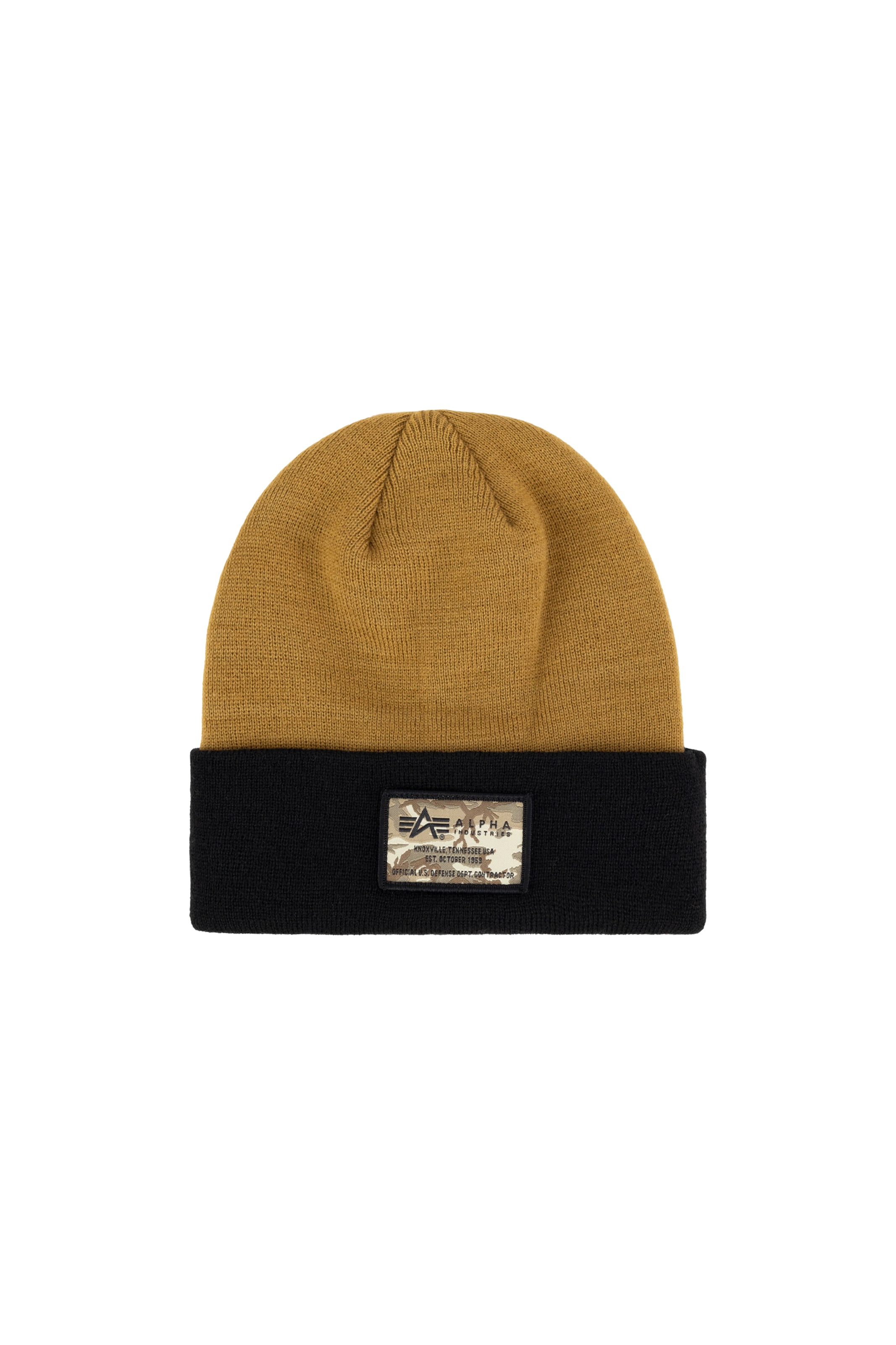 ALPHA INDUSTRIES Шапка в Бежевый: спереди