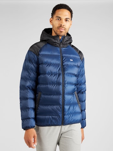 Tommy Jeans Winter Jacket in Blue: front