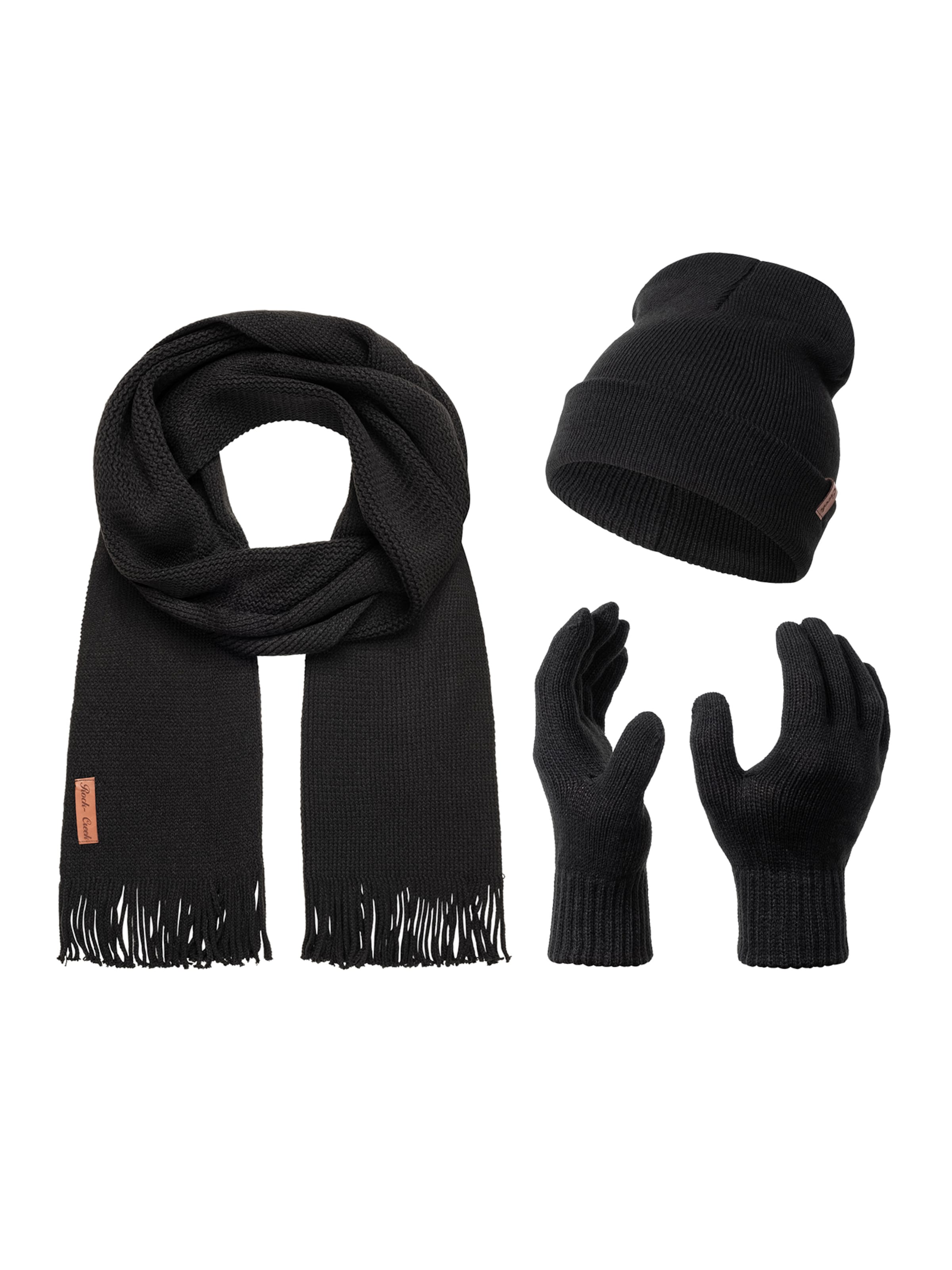 Rock Creek Beanie in Black: front