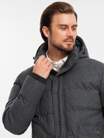 Ombre Winterjas 'OM-JAHP-0203' in Zwart