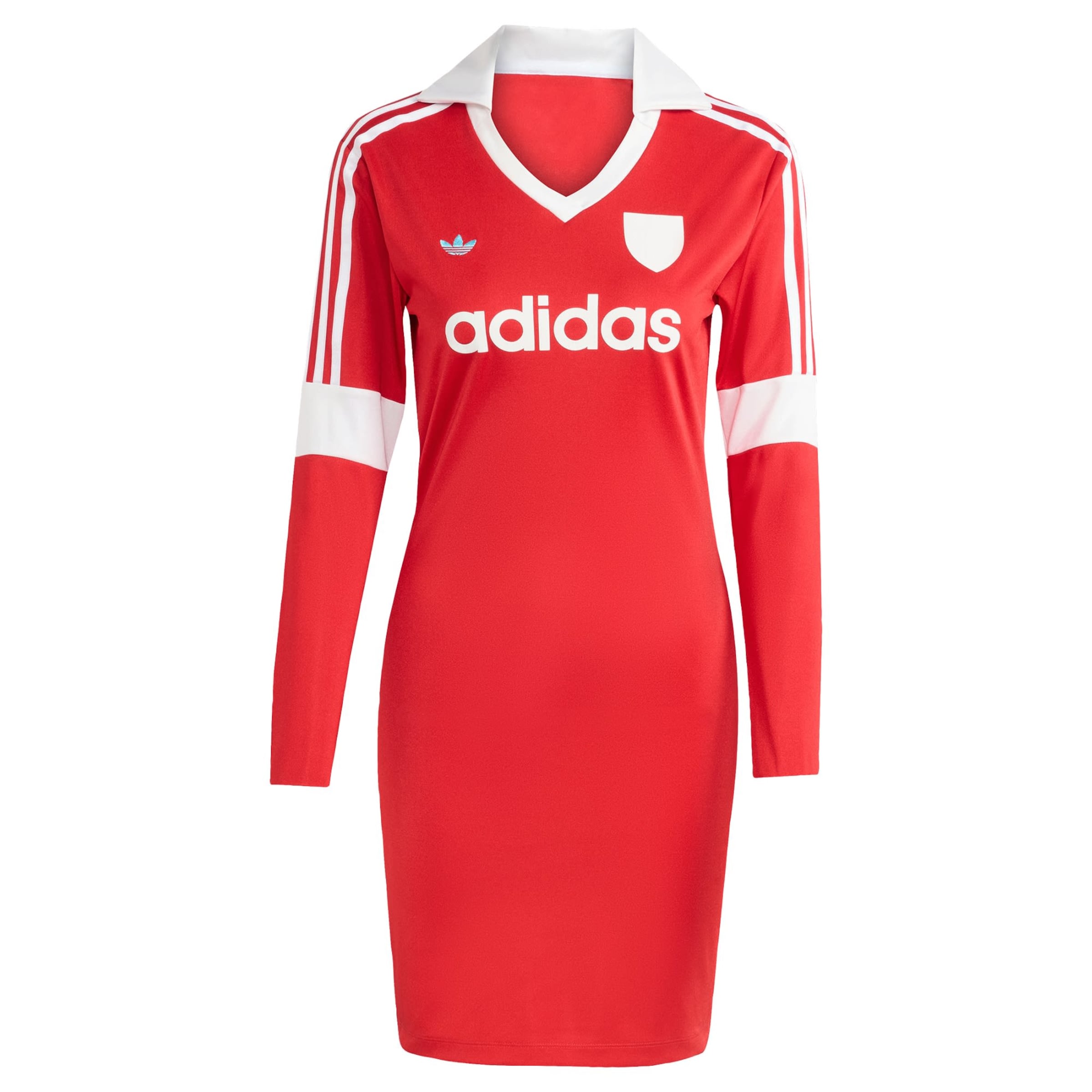 ADIDAS ORIGINALS Jurk 'FOOTIE' in Rood: voorkant