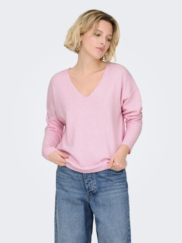 ONLY Sweater 'Rica' in Pink: front