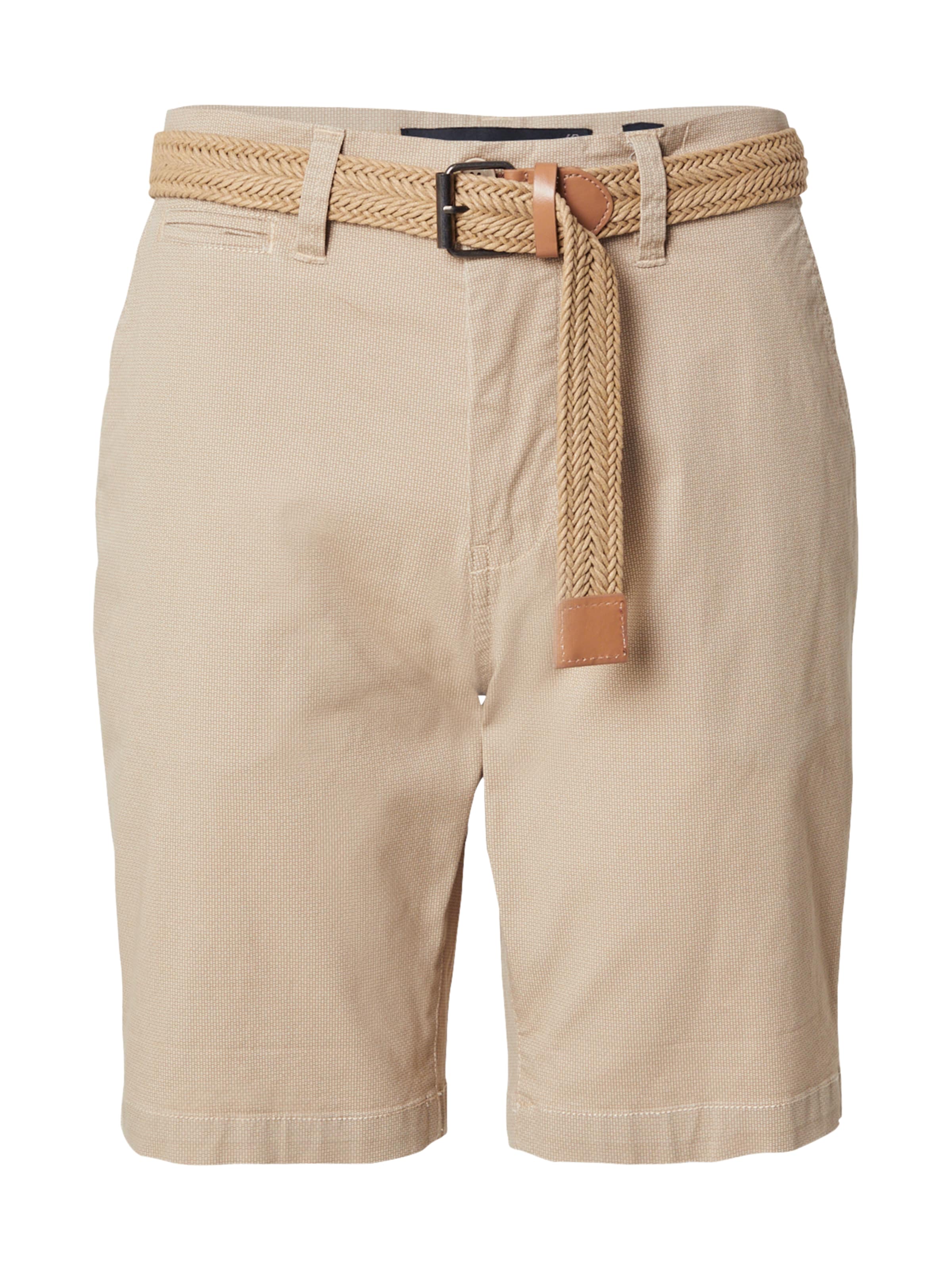 INDICODE JEANS Slim fit Chino Pants 'Book' in Beige: front