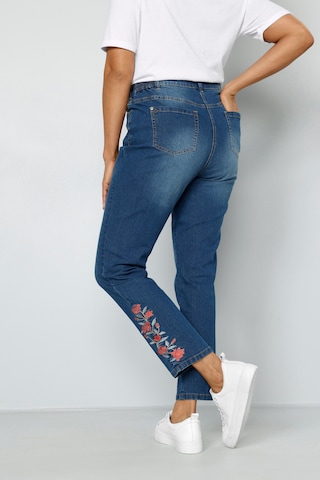 Coupe slim Jean MIAMODA en bleu