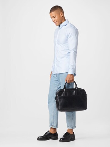 OLYMP Slim Fit Hemd in Blau