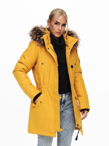 Parka d’hiver 'Iris' ONLY en jaune : devant