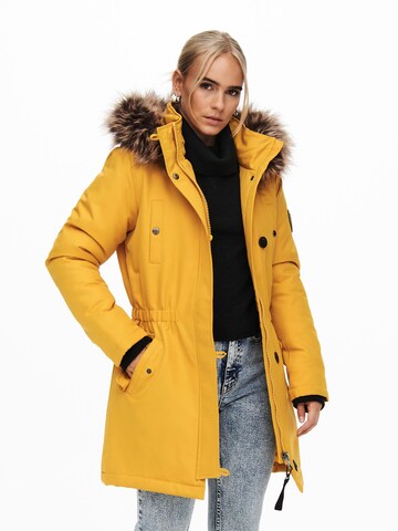 Parka d’hiver 'Iris' ONLY en jaune : devant