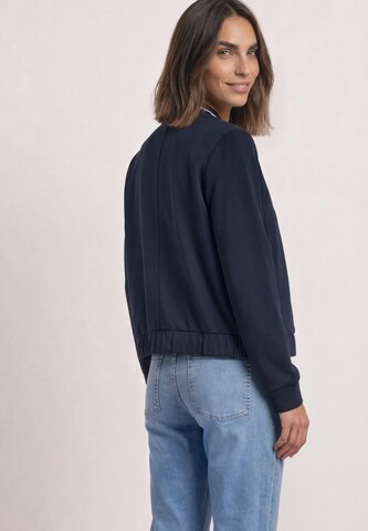 STREET ONE Zip-Up Hoodie in Blue