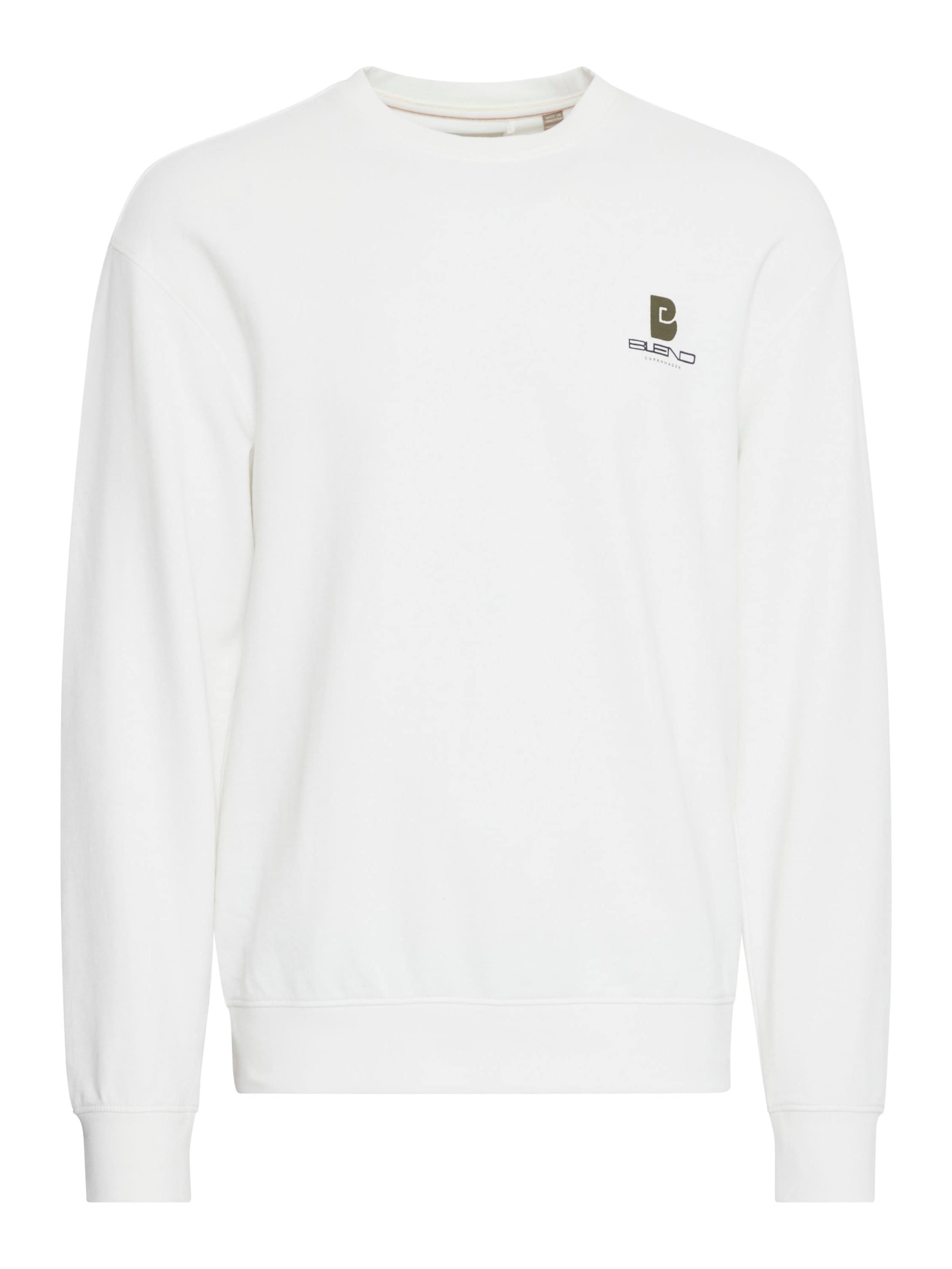 BLEND Sweatshirt 'BH Brody' in White: front