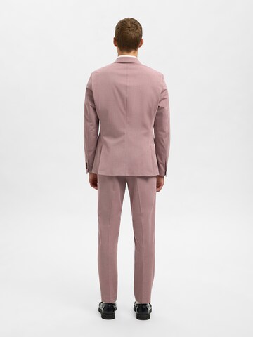 SELECTED HOMME Slim fit Business blazer 'SLHLIAM SPRING' in Pink