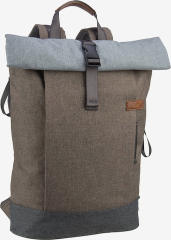 ZWEI Backpack 'Benno' in Brown: front