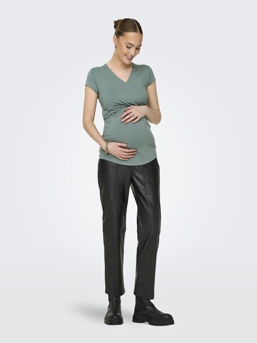 Only Maternity Shirt 'OLMLisa' in Green