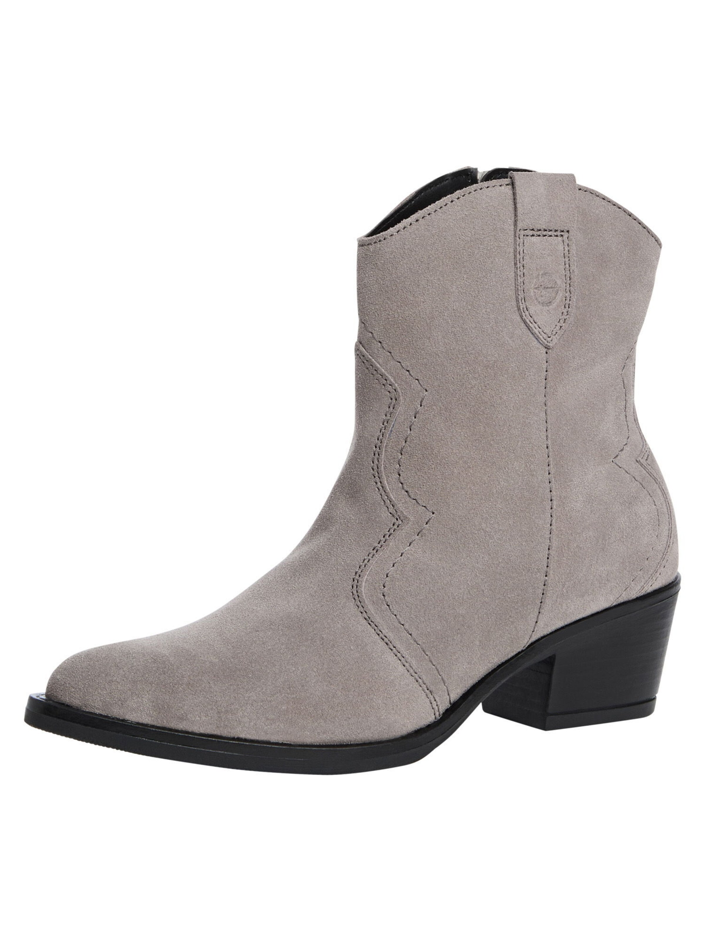 Bottes de cowboy Tamaris en gris : devant
