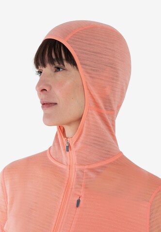 ICEBREAKER Athletic fleece jacket 'Realfleece Descender' in Orange
