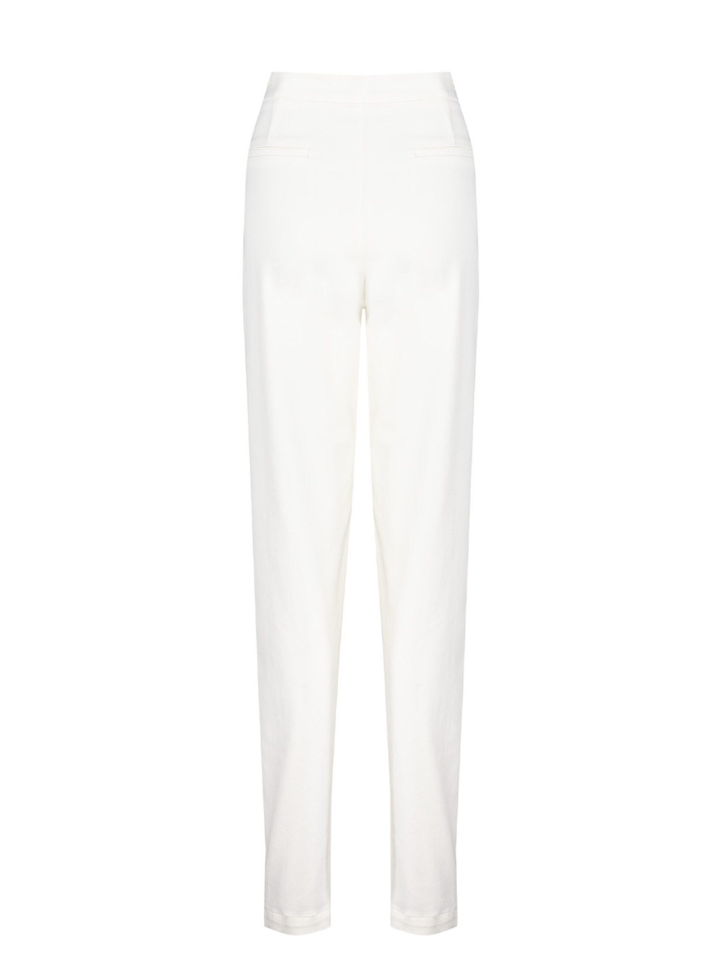 Coupe slim Pantalon à pince PCFG en blanc
