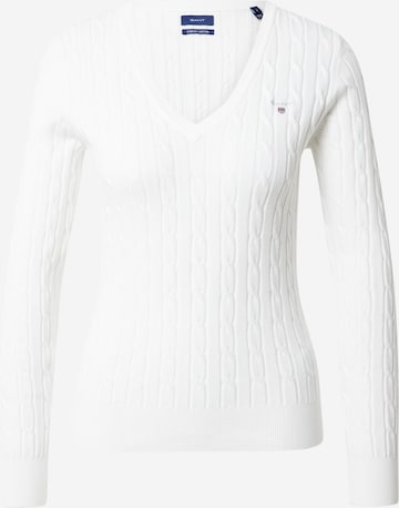 GANT Пуловер в бяло: отпред