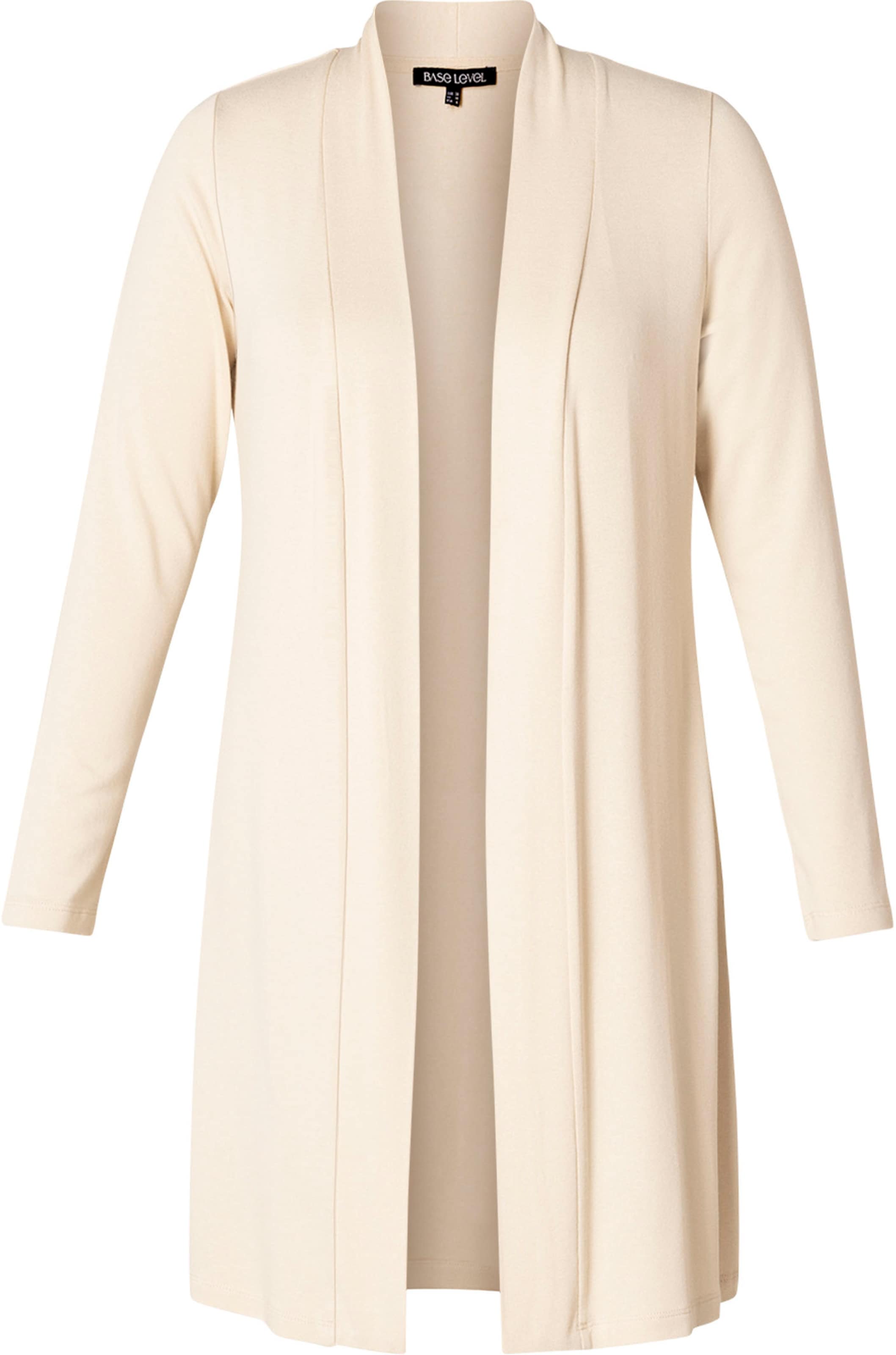 BASE LEVEL Strickjacke 'Yayla' in Beige: Vorderseite