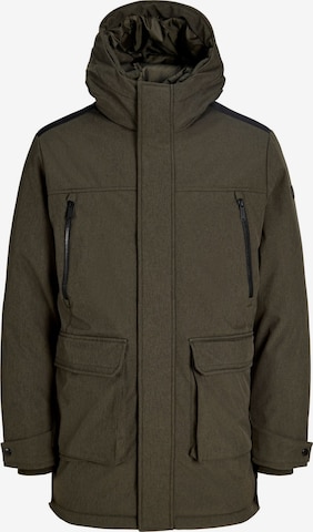 JACK & JONES Overgangsparka 'JJClark' i grøn: forside