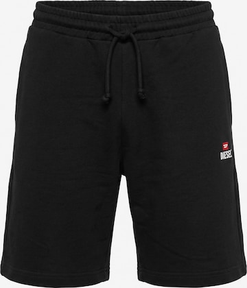 Pantaloni sportivi 'P-CROW SWEAT SHORTS' di DIESEL in nero: frontale