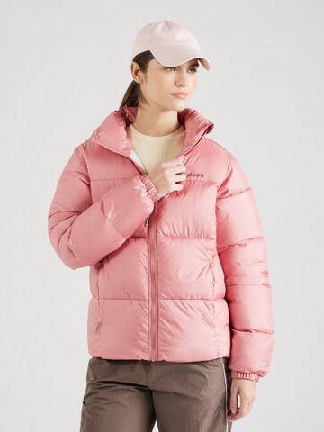 Giacca per outdoor 'Puffect II' di COLUMBIA in rosa: frontale