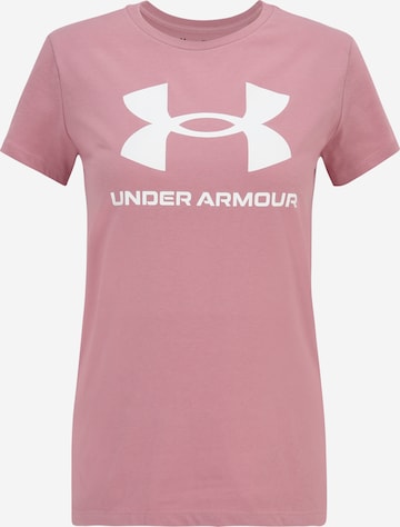 Maglia funzionale di UNDER ARMOUR in rosa: frontale