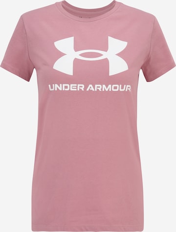 UNDER ARMOUR - Camiseta funcional en rosa: frente