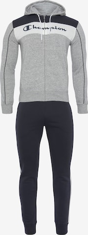 Champion Authentic Athletic Apparel Tracksuit in Grey: front