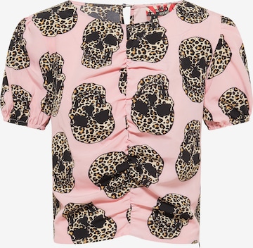 myMo ROCKS Bluse in Pink: Vorderseite