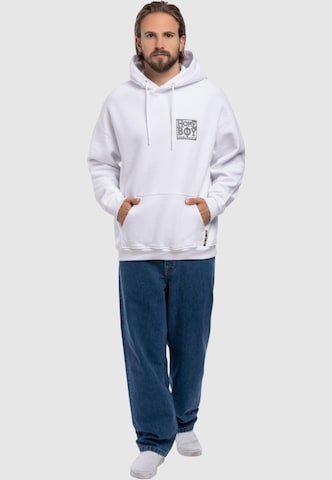 Sweat-shirt 'Old School' HOMEBOY en blanc