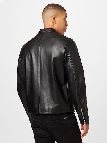 DIESEL Prehodna jakna 'METAL' | črna barva