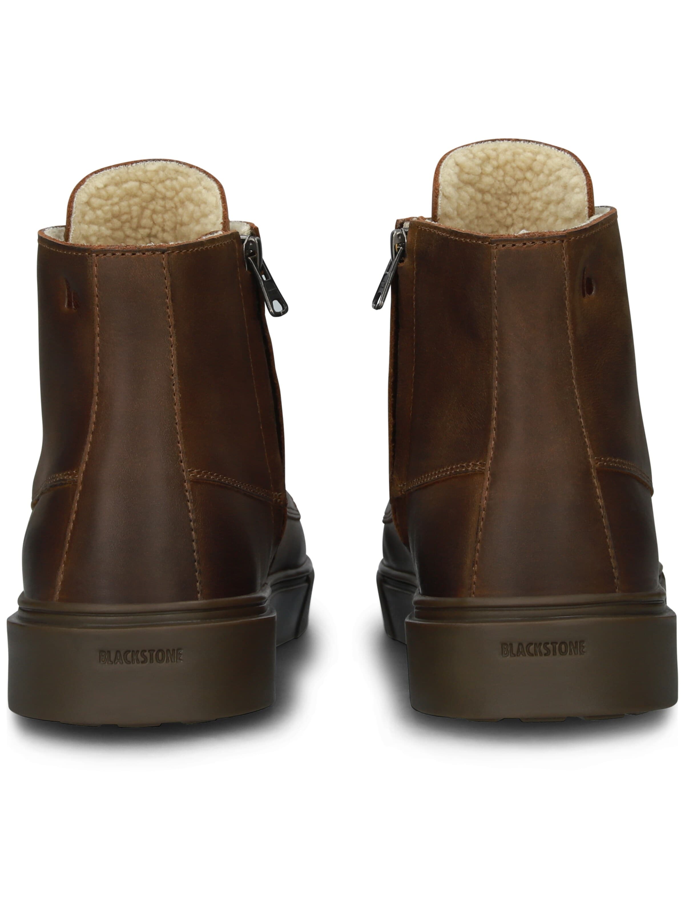 BLACKSTONE - Zapatillas deportivas altas 'RUBY EERO - ZIPPER' en marrón