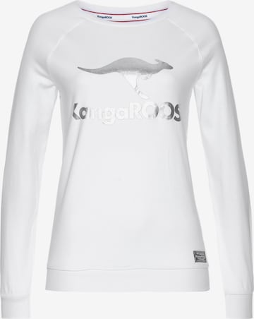 KangaROOS Sweatshirt in White: front