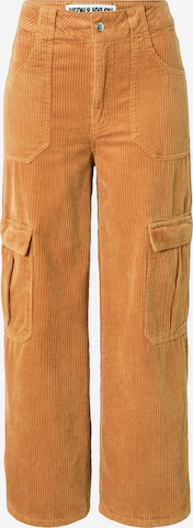 NEON & NYLON - Loosefit Pantalón cargo 'LASH' en naranja: frente