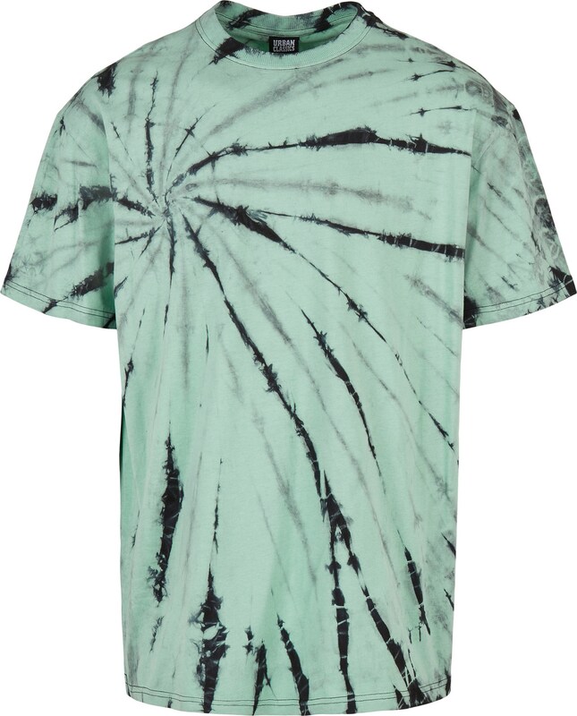 Urban Classics T-Shirt 'Boxy Tye Dye' in Mint Urban Classics T-Shirt 'Boxy Tye Dye' in Mint