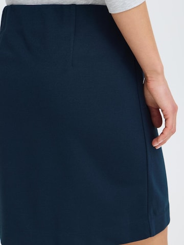 Oxmo A-Linien Minirock in Blau