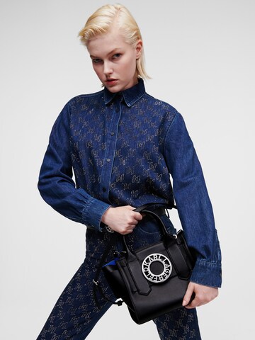 Karl Lagerfeld Дамска чанта 'Disk Small' в черно: отпред
