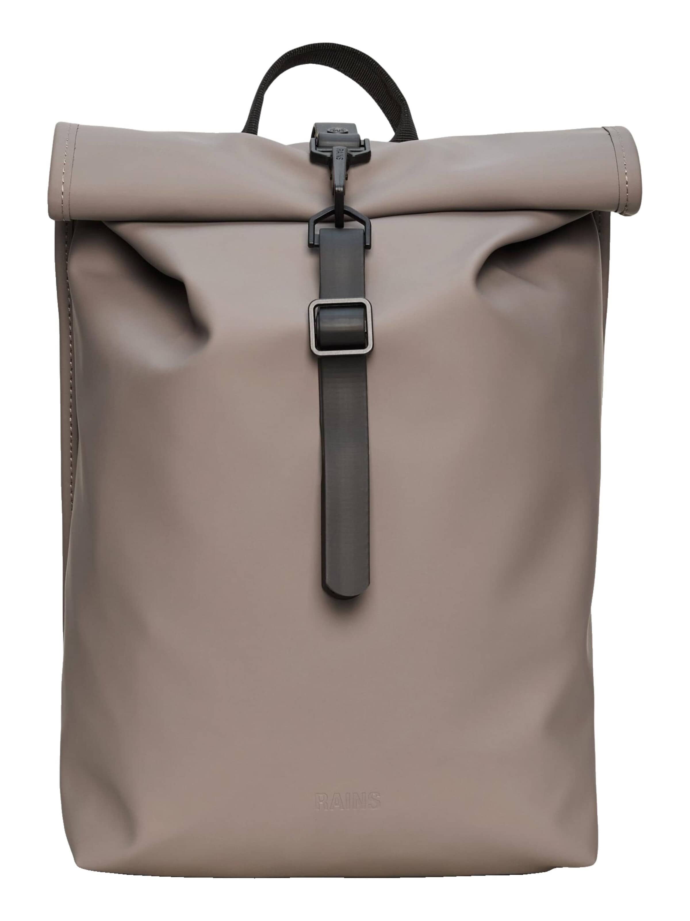 RAINS Rucksack 'Rolltop'‌‌‌‌‌ in Grau: Vorderseite
