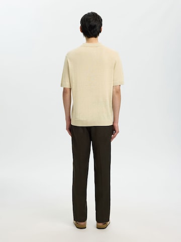 SELECTED - Camiseta en beige