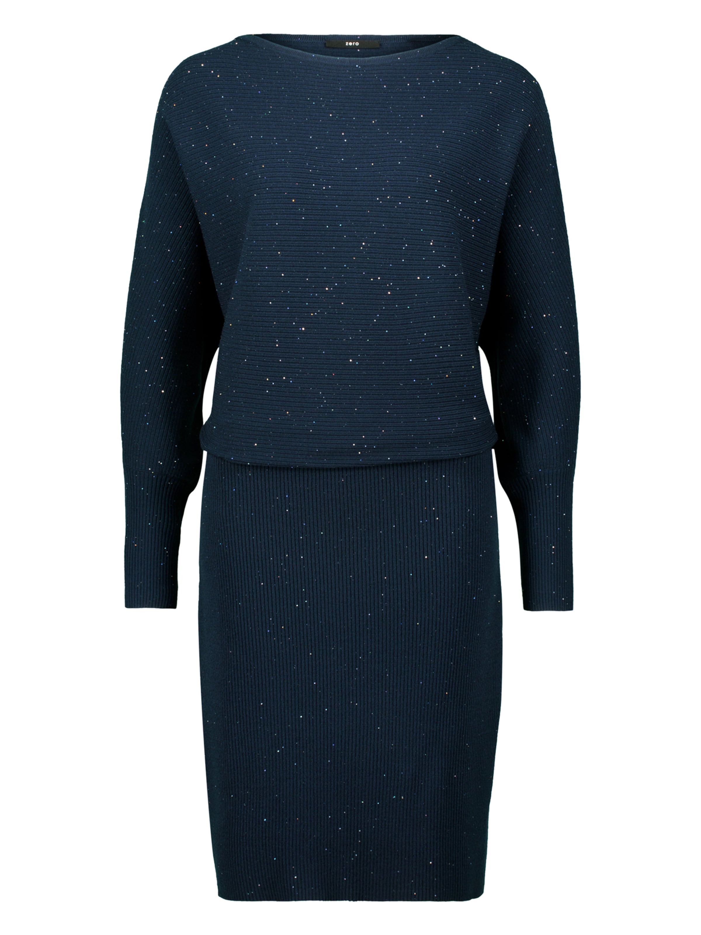zero Strickkleid in dunkelblau, Produktansicht